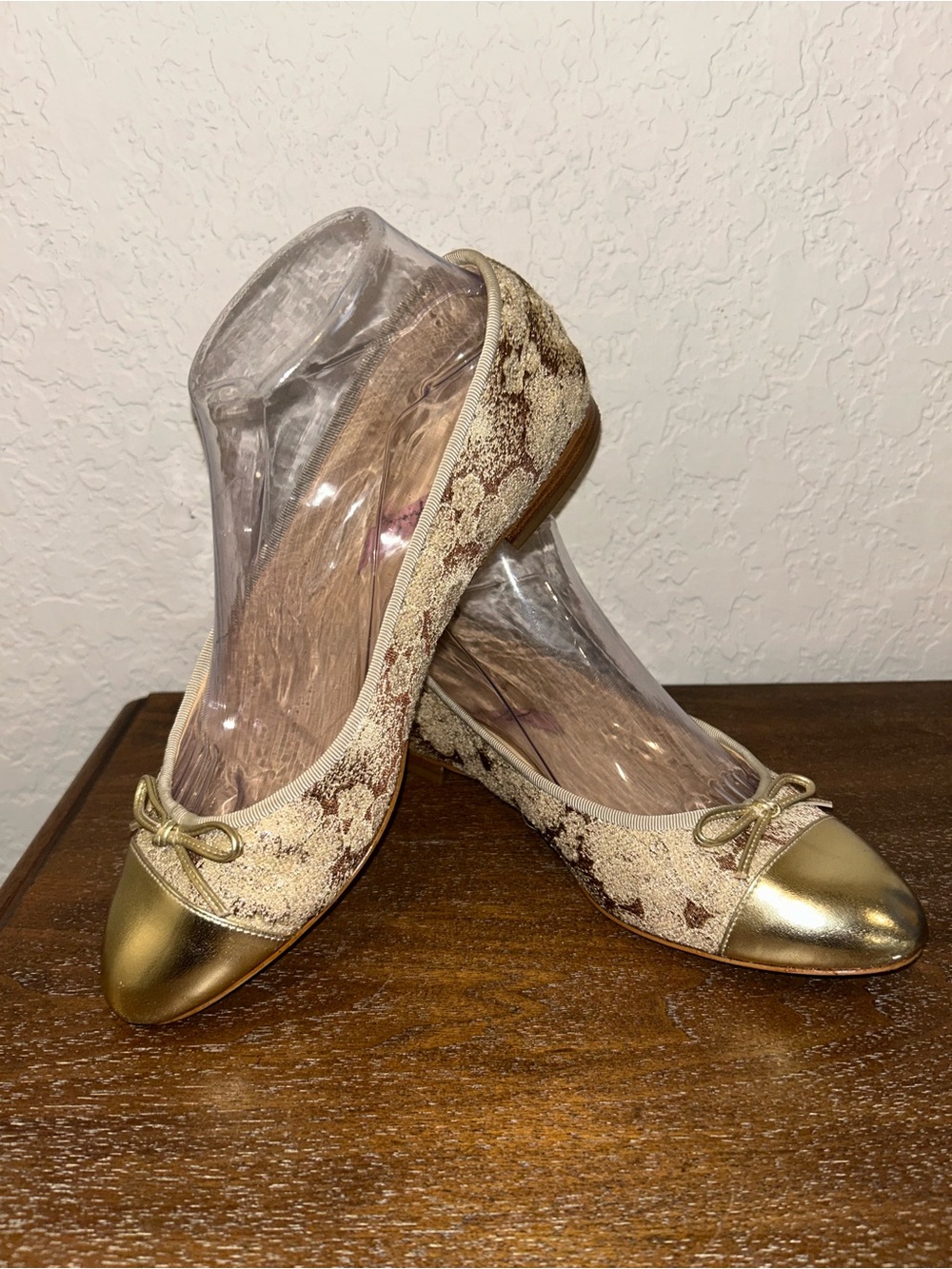 Marc Fisher Jodi Metallic Slip On Ballet Flat Shoes